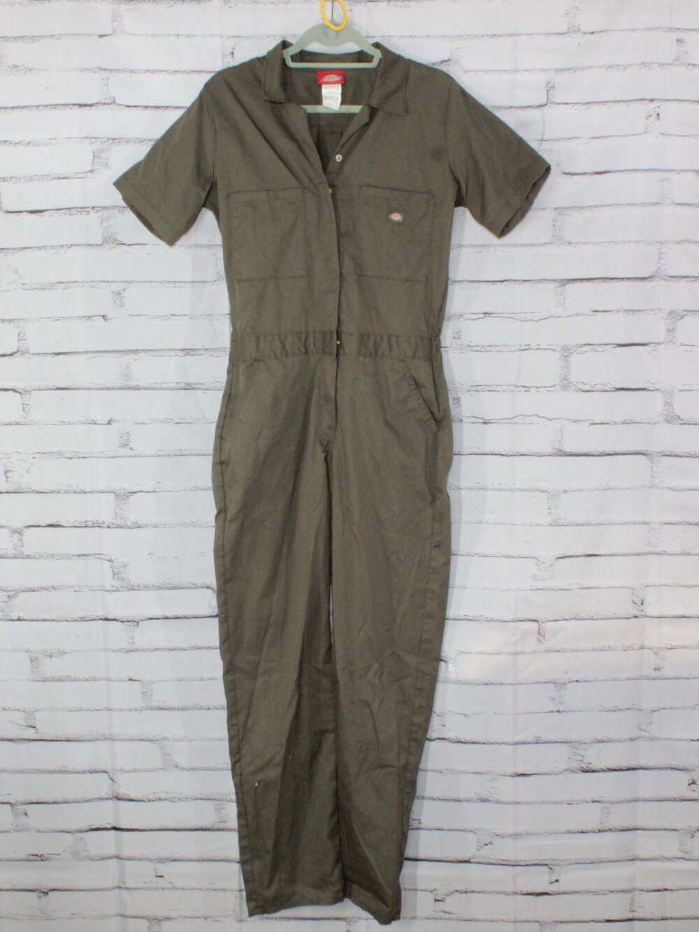 Dickies Flex Cooling Short Sleeve Coveralls Jumpsuit Moose Green Size Medium